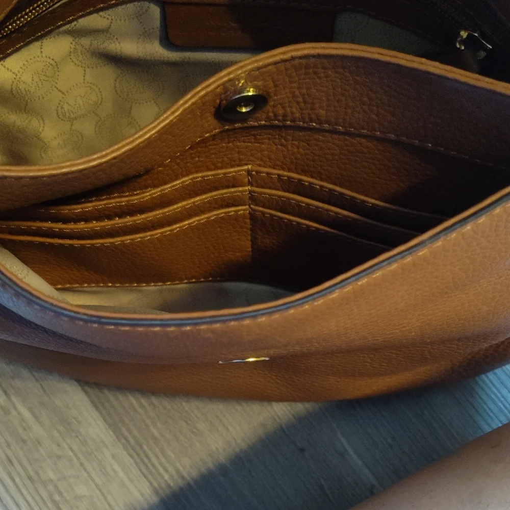 Michael Kors Tan Shoulder Bag with Gold Hardware